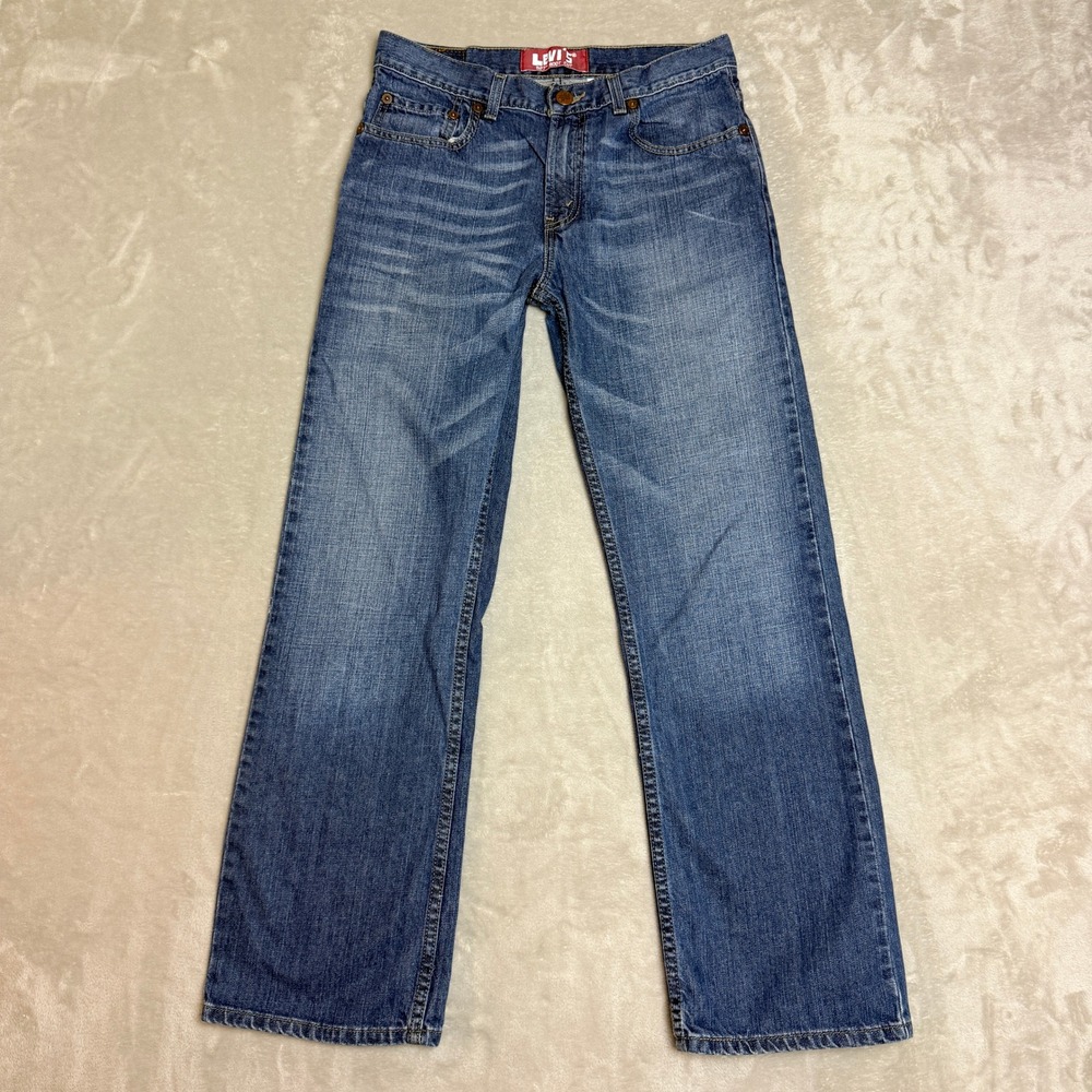 Levis 527 Bootcut Jeans Youth Boys 20 30x30 Blue Denim Skater Western Rodeo Y2K